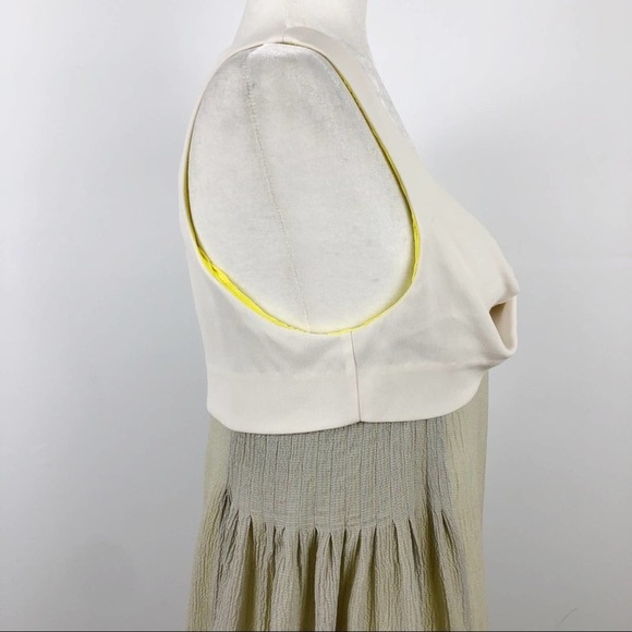 Alexander Wang Mini Silk Dress Colorblock A-Line Pleated Party Size 6 - Picture 6 of 14